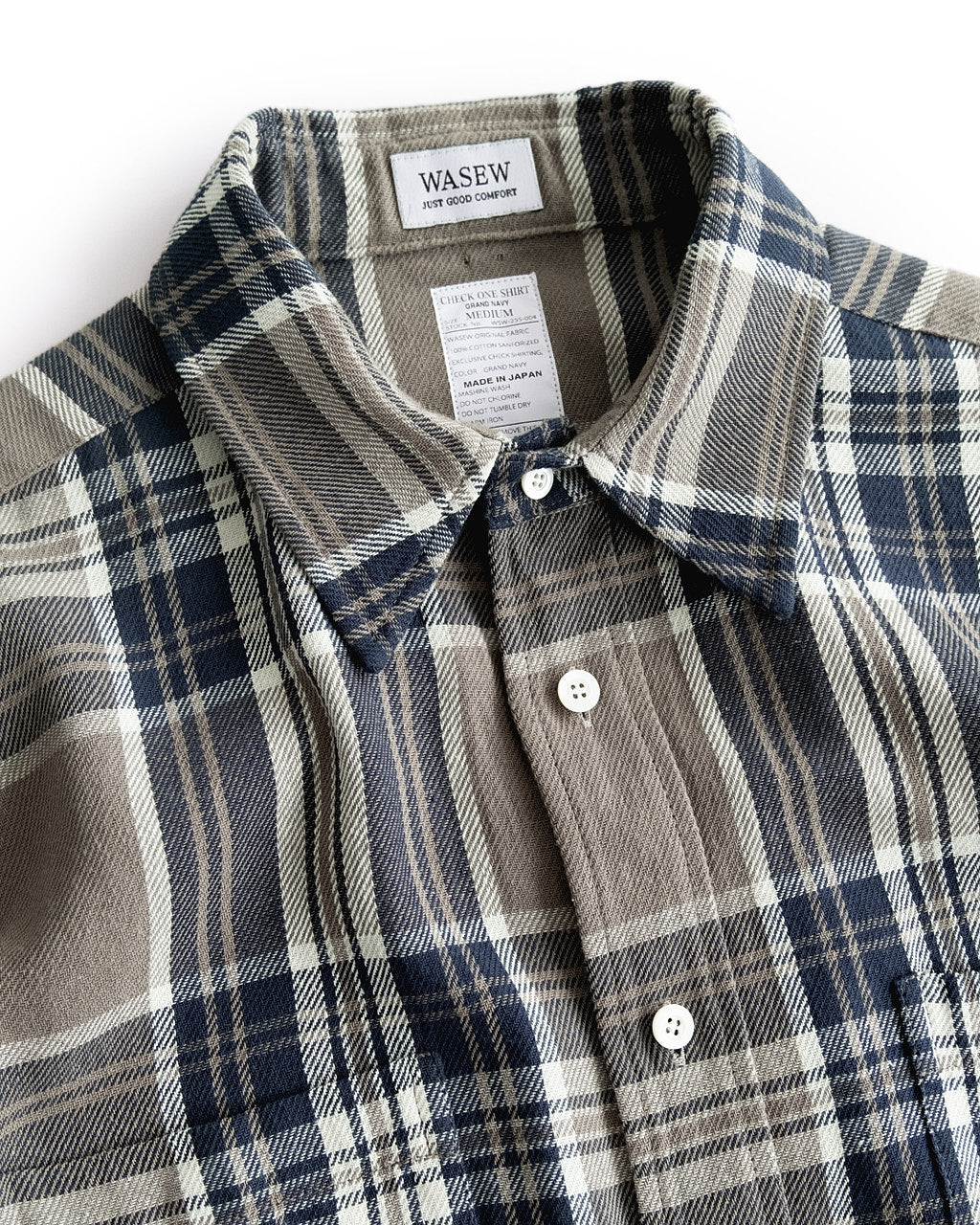 CHECK ONE SHIRT (GRAND NAVY)