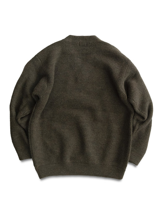 ISLAND KNIT MECHANIC SWEATER (OLIVE)