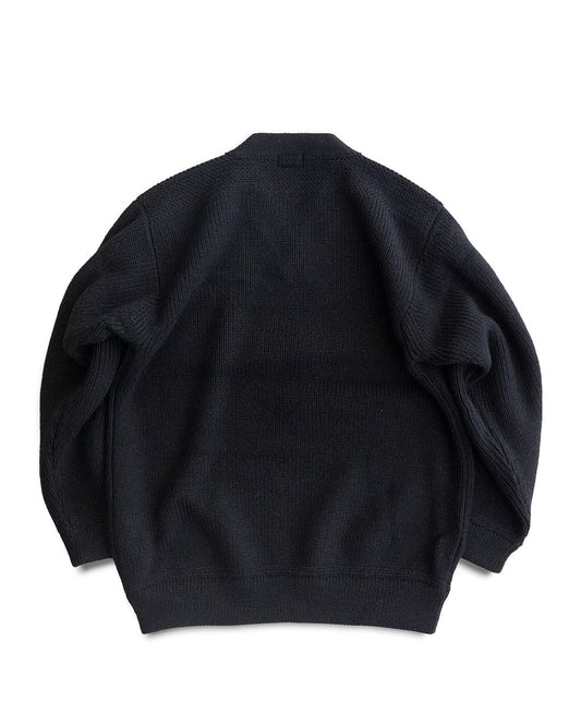 ISLAND KNIT MECHANIC SWEATER (BLACK)