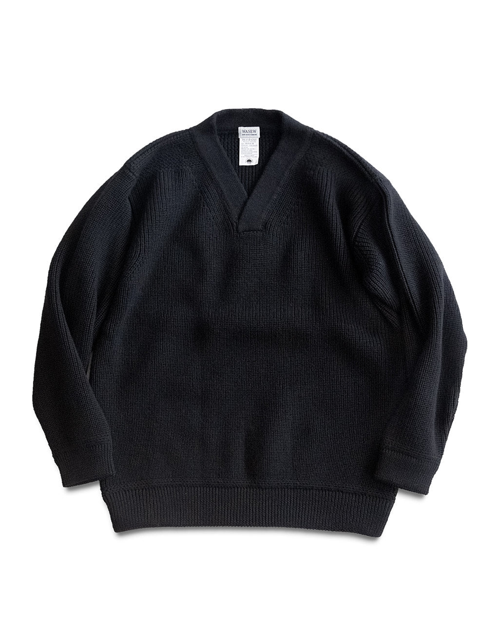 ISLAND KNIT MECHANIC SWEATER (BLACK)