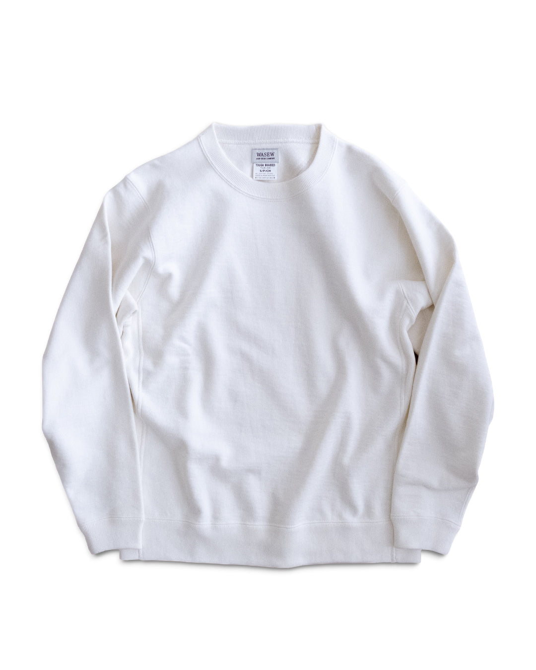 TOUGHT BRAIDED SWEAT SHIRT (WHITE)