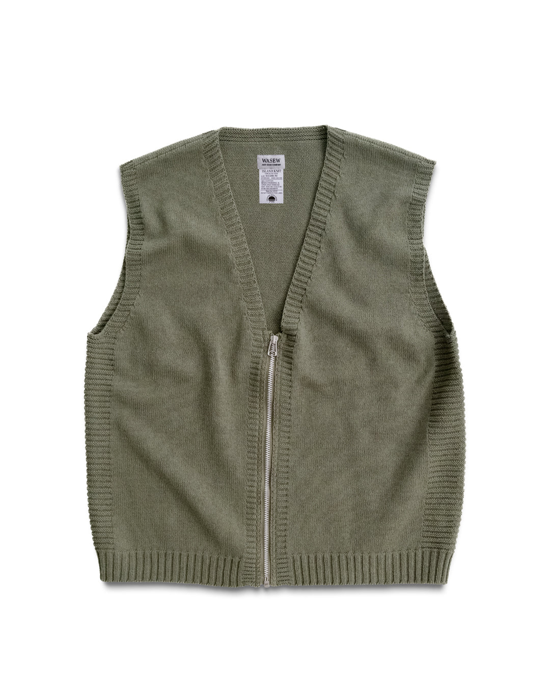 ISLAND KNIT "VIRGIN VEST" (KHAKI)