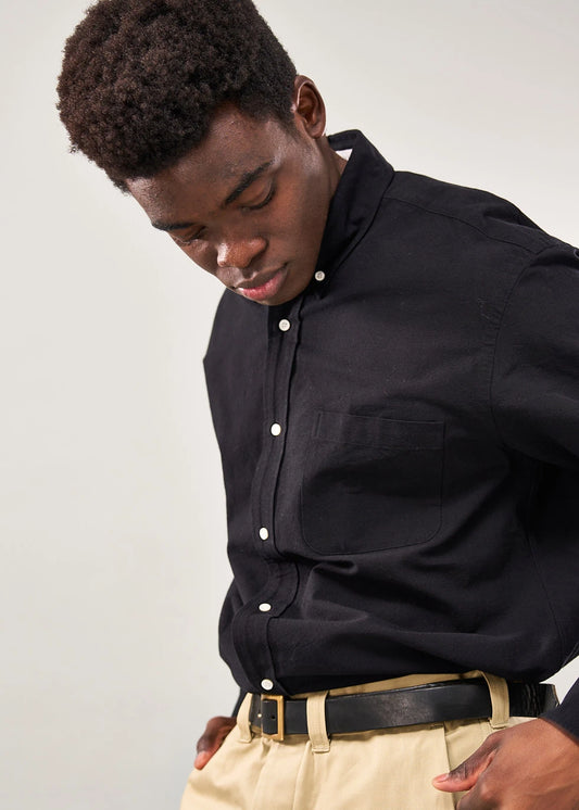 B.D ONE OXFORD SHIRT (BLACK)