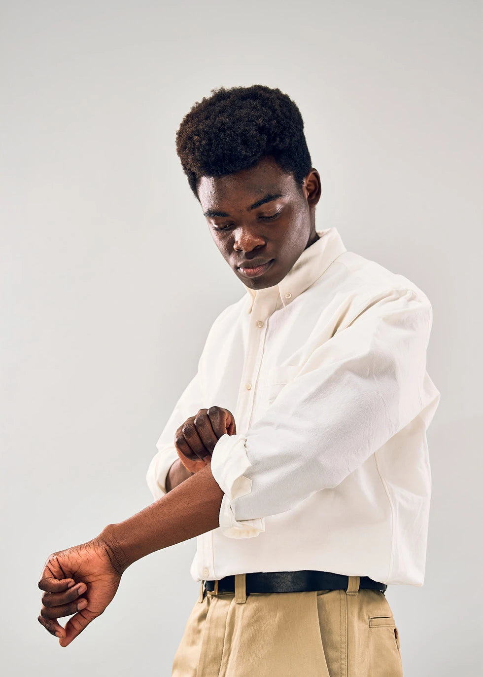 B.D ONE OXFORD SHIRT (WHITE)