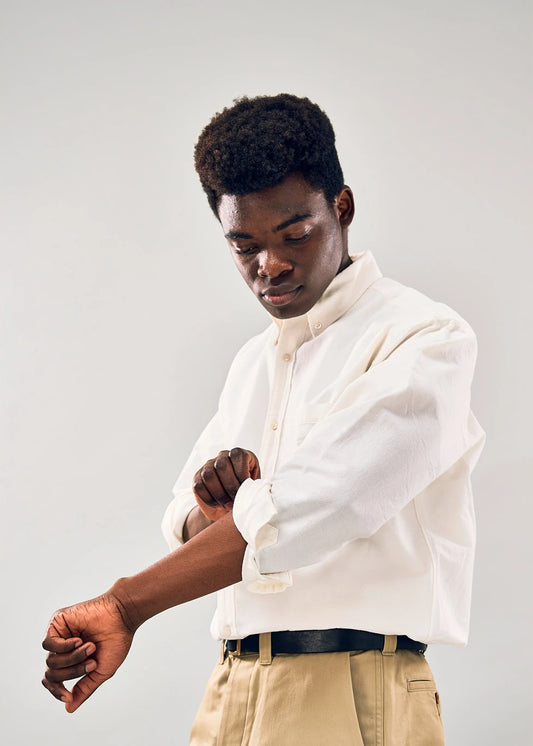 B.D ONE OXFORD SHIRT (WHITE)