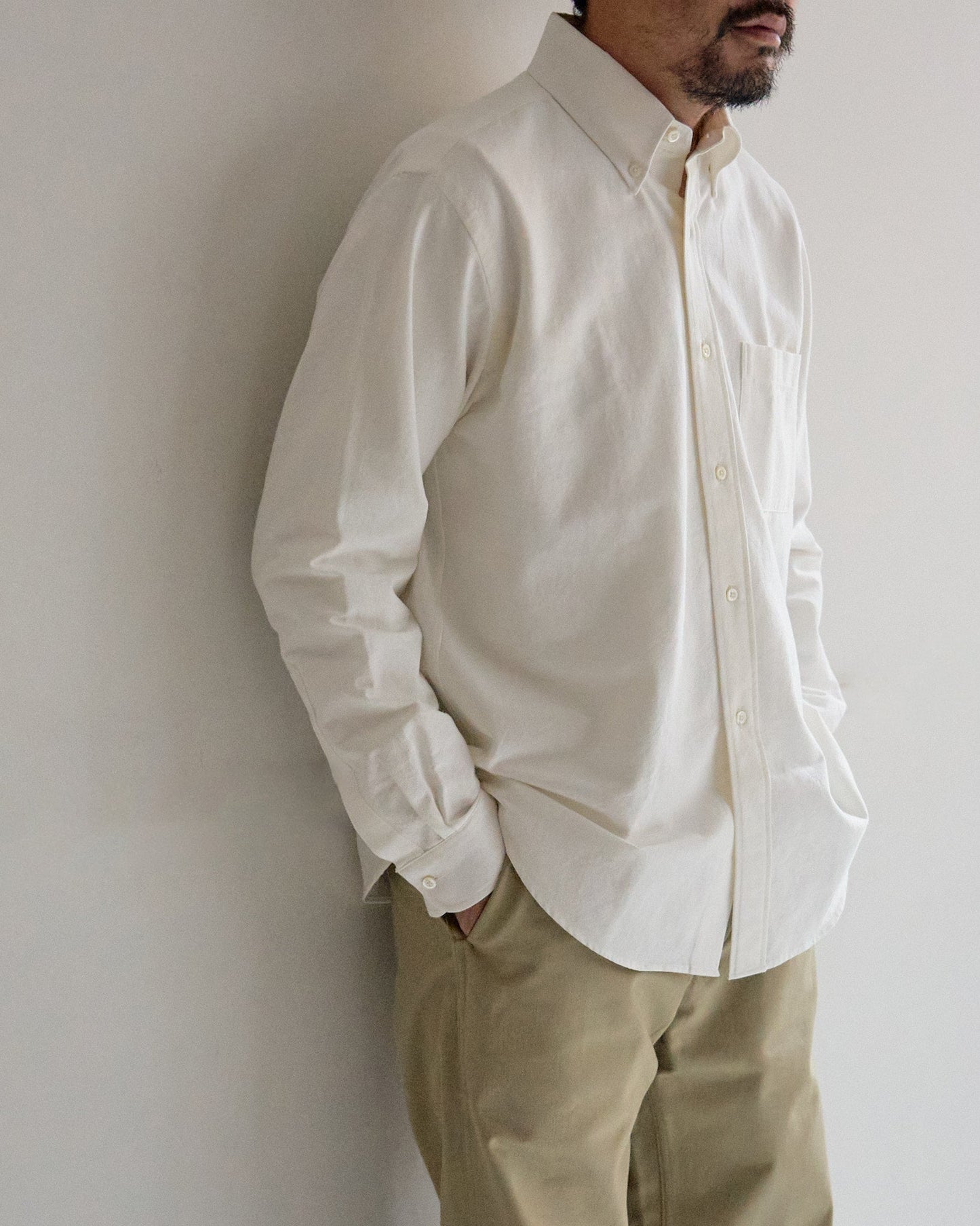 B.D ONE OXFORD SHIRT (WHITE)