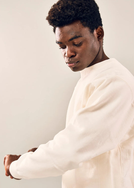 TOUGHT BRAIDED SWEAT SHIRT (WHITE)