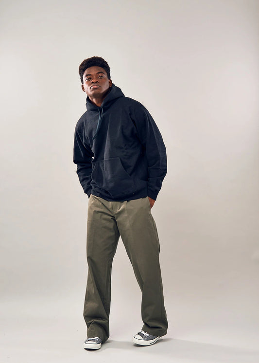 TOUGHT BRAIDED SWEAT PARKA (BLACK)