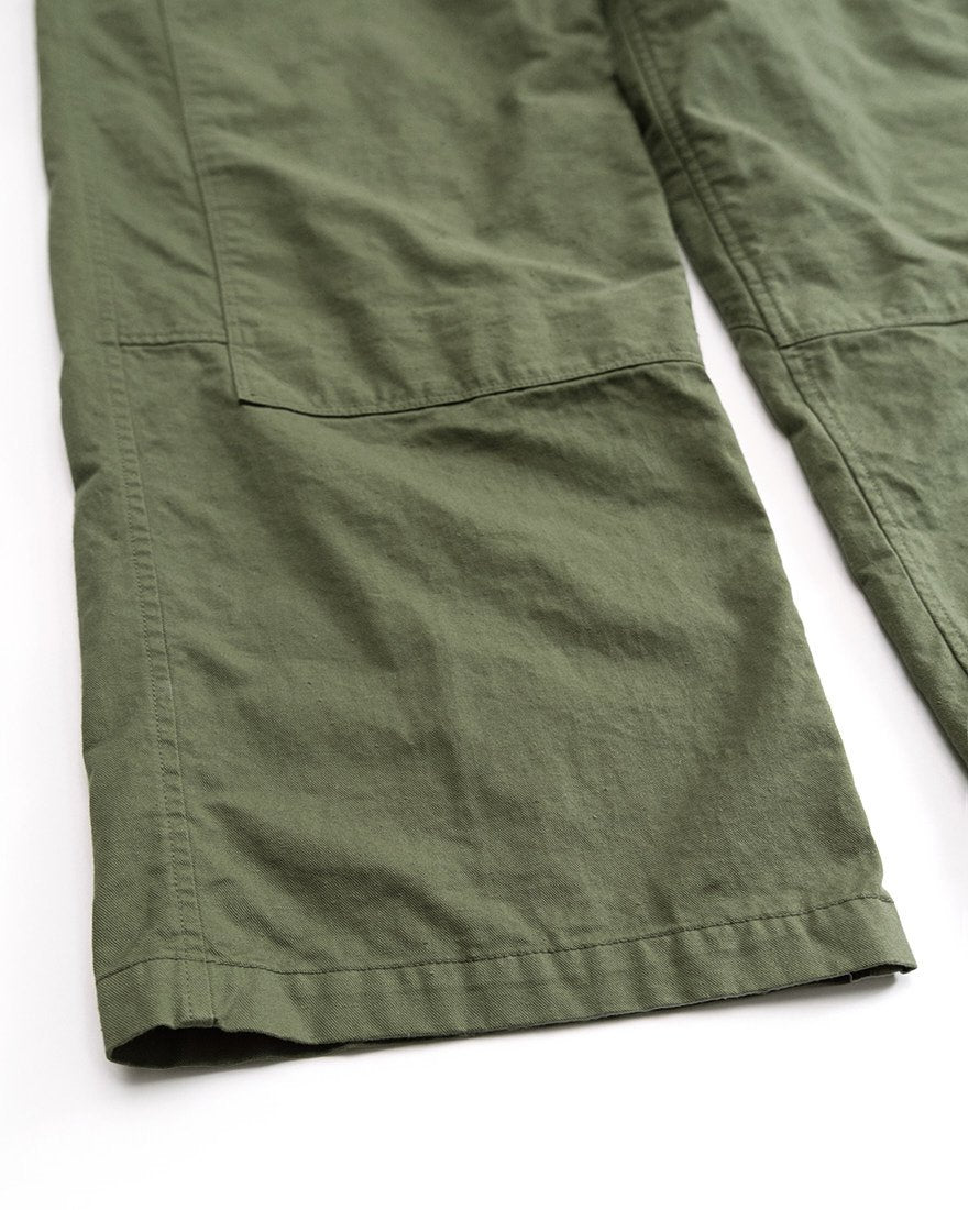 MILITARY DOUBLE KNEE PANTS (OLIVE)