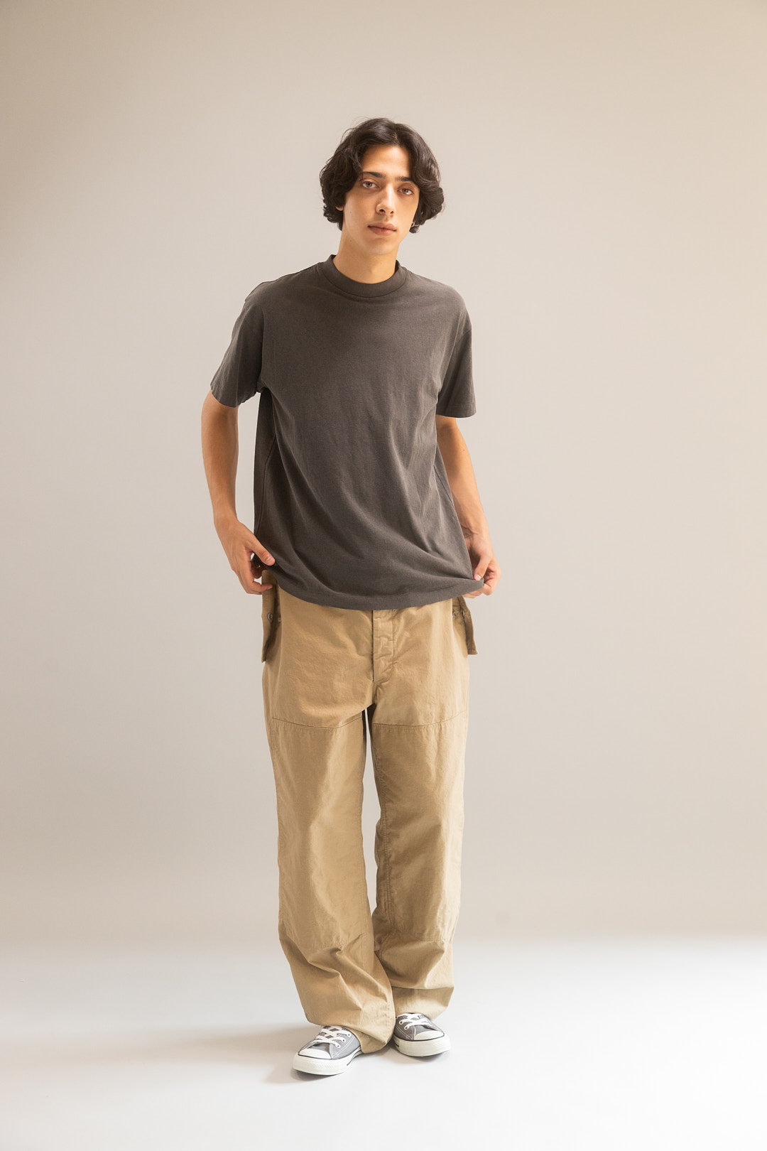 MILITARY DOUBLE KNEE PANTS (BEIGE)