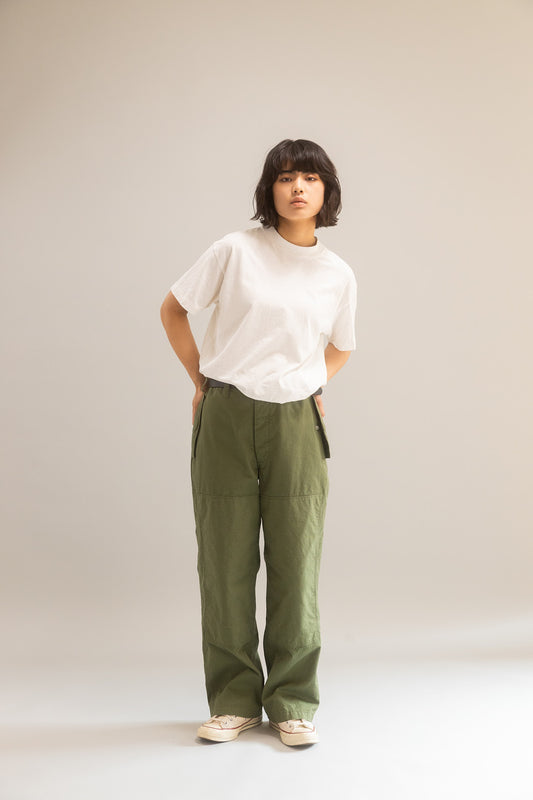 MILITARY DOUBLE KNEE PANTS (OLIVE)