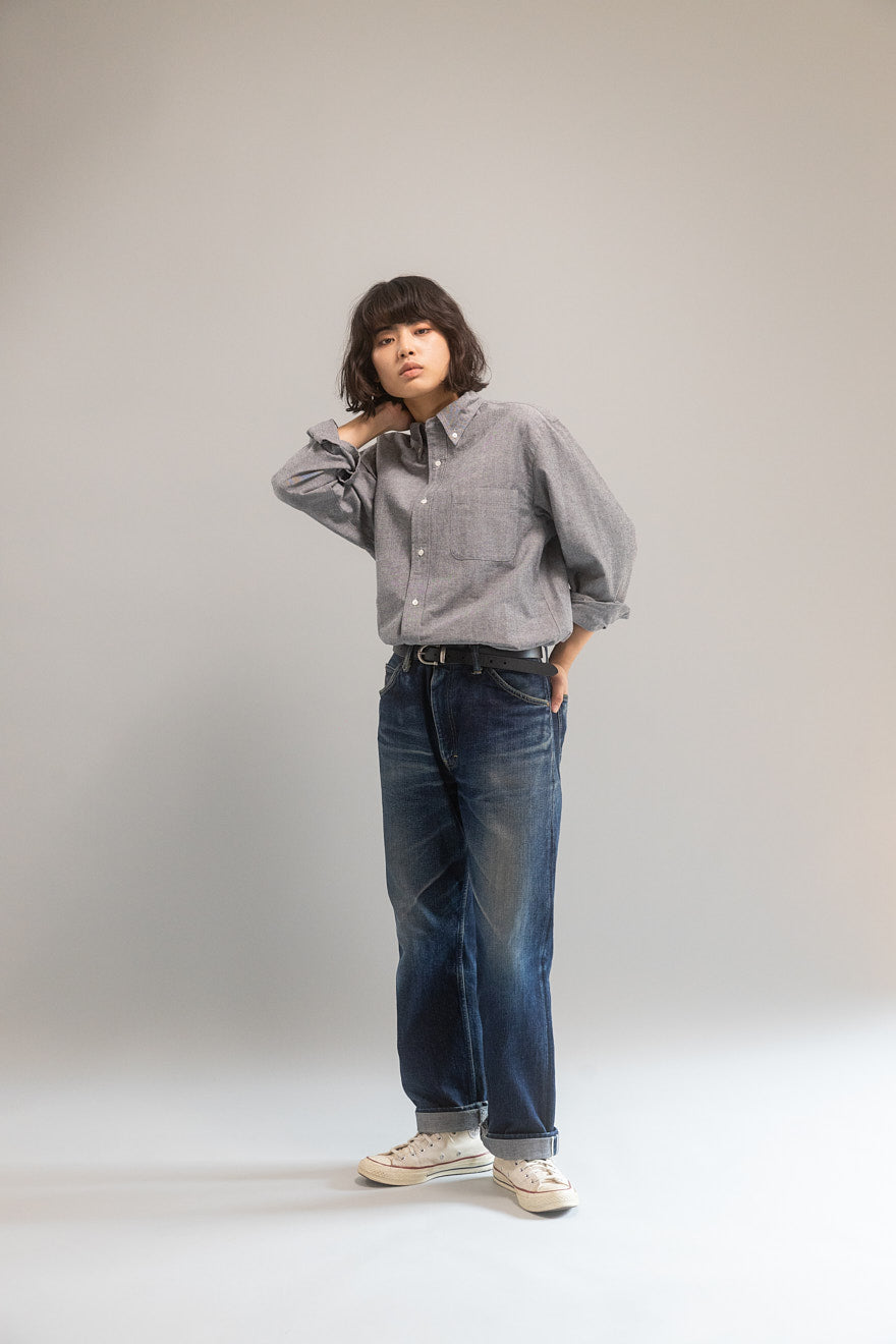 B.D ONE OXFORD SHIRT (GRAY)