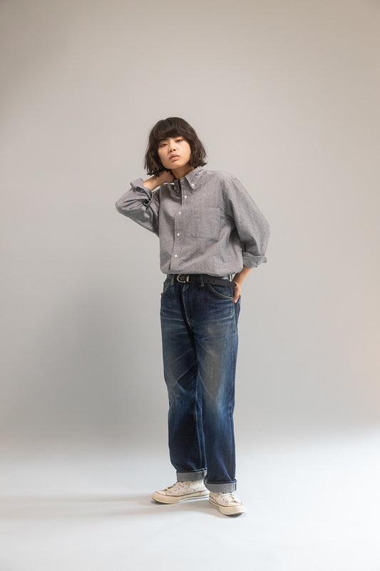 B.D ONE OXFORD SHIRT (GRAY)