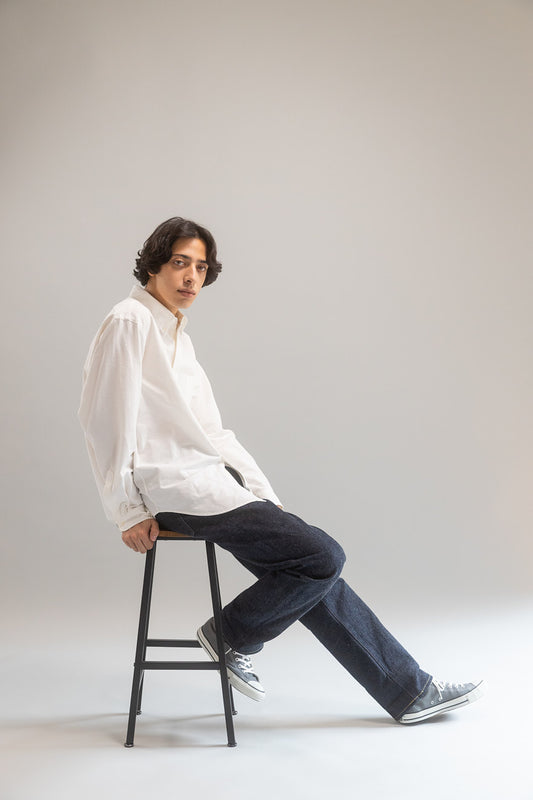 B.D ONE OXFORD SHIRT (WHITE)