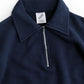 ROUGH HALF ZIP SWEAT SHIRT (NAVY)