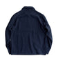 ROUGH HALF ZIP SWEAT SHIRT (NAVY)
