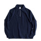 ROUGH HALF ZIP SWEAT SHIRT (NAVY)