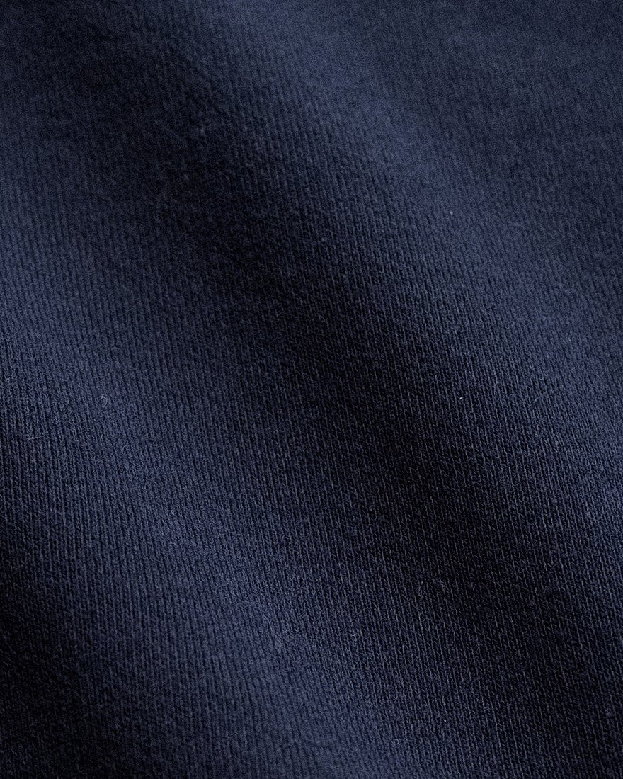 ROUGH HALF ZIP SWEAT SHIRT (NAVY)