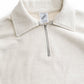 ROUGH HALF ZIP SWEAT SHIRT (OATMEAL)