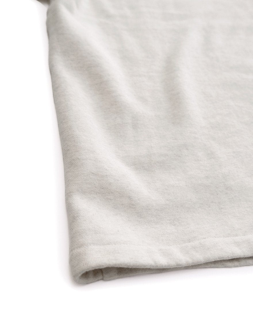 ROUGH HALF ZIP SWEAT SHIRT (OATMEAL)