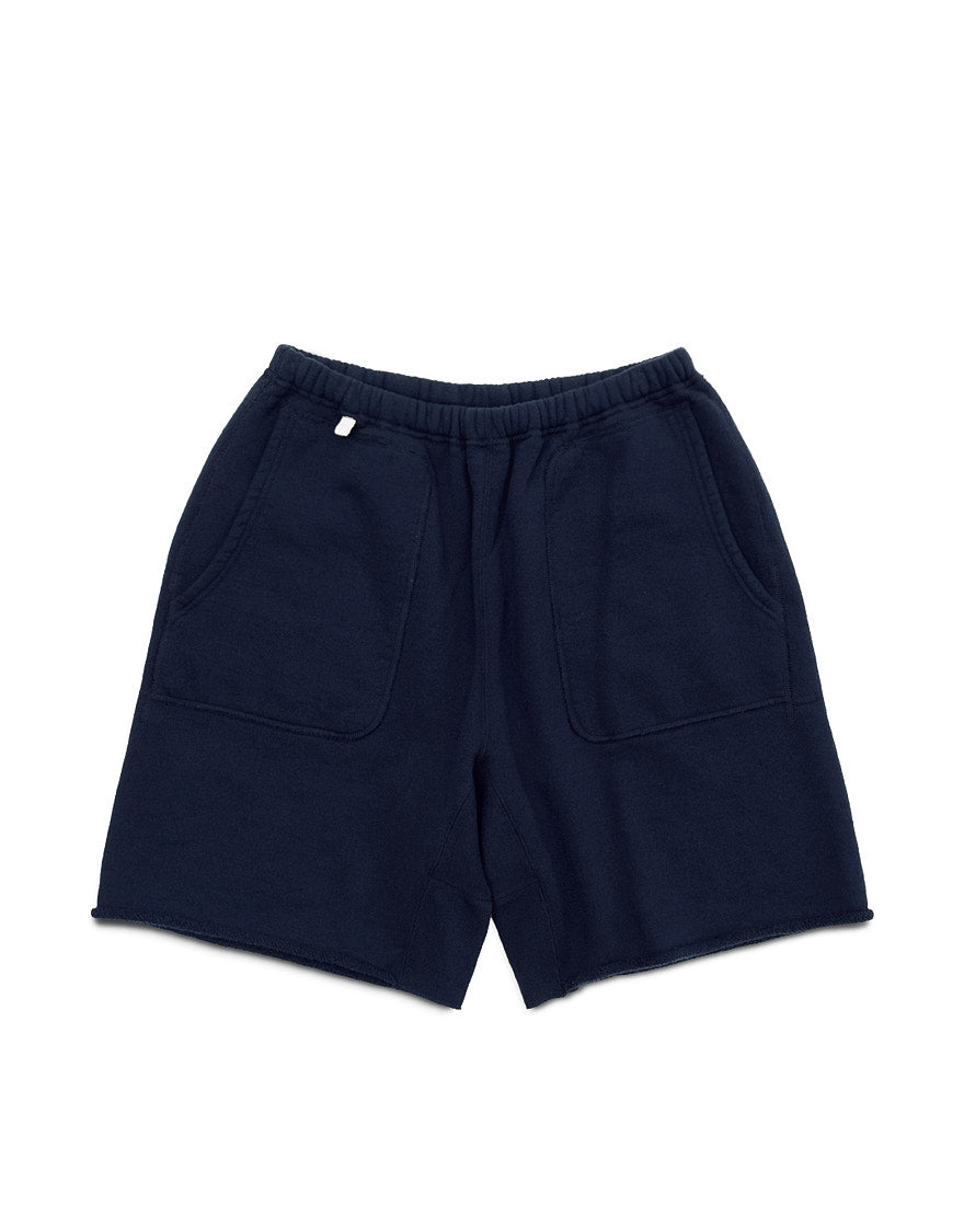 ROUGH SWEAT SHORTS (NAVY)