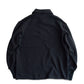 ROUGH HALF ZIP SWEAT SHIRT (BLACK)